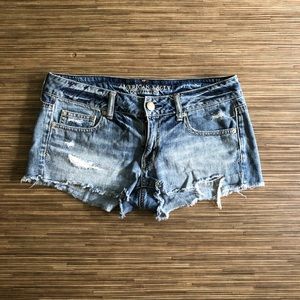 American Eagle distressed jean shorts